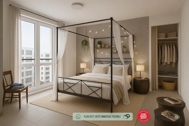 Appartement T3 de 55 m² avec parking - Photo 2