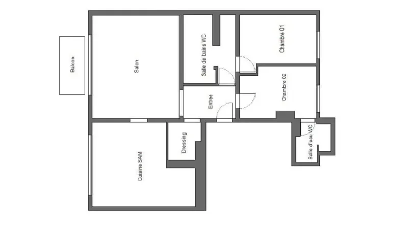 Appartement à vendre, 3 pièces, 83 m², Garches