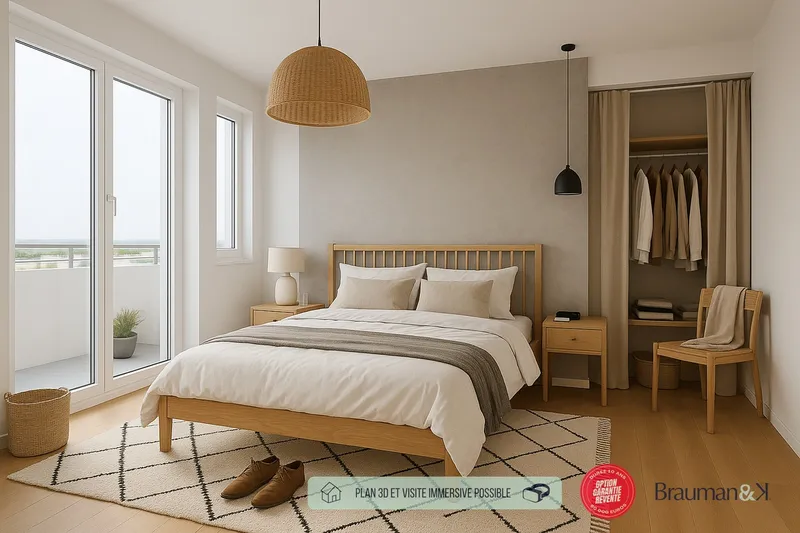 T3 neuf de 58 m² avec terrasse de 35 m² et parking - Photo 3