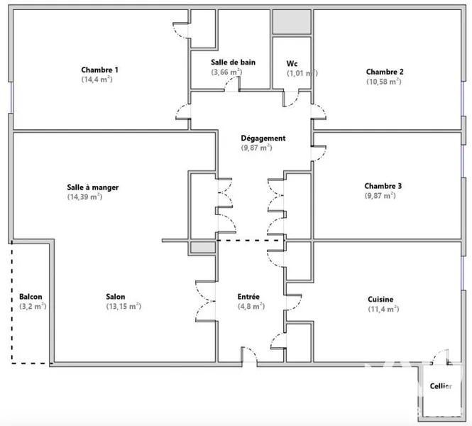 Vente Appartement 5 pièces - Photo 2