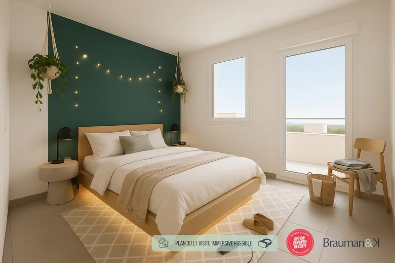 3 pièces de 60 m² avec terrasse de 10 m² et jardin de 45 m² - Photo 3