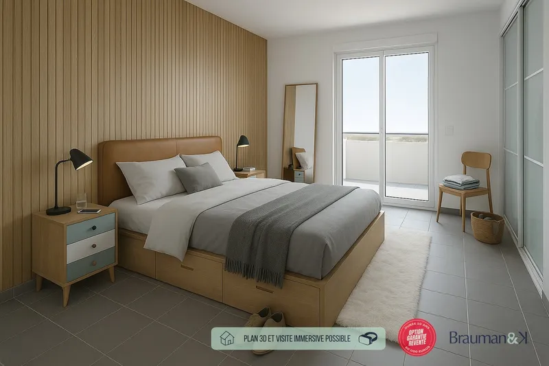 Appartement T4 de 80 m² avec terrasse de 8 m² et parking - Photo 2