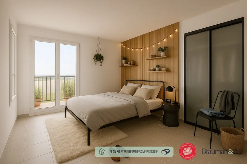 T3 neuf de 68 m² avec terrasse de 6 m² et parking - Photo 2