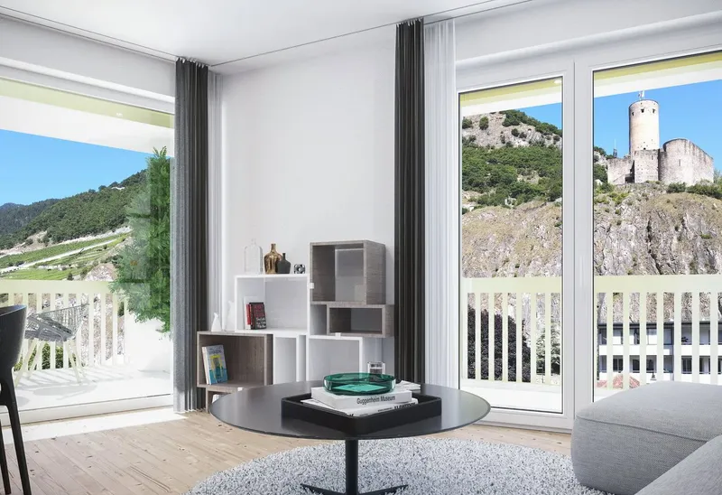 3,5 Zimmer in der Mitte von Martigny in neuer PPE Le Vieux Pont - Photo 4