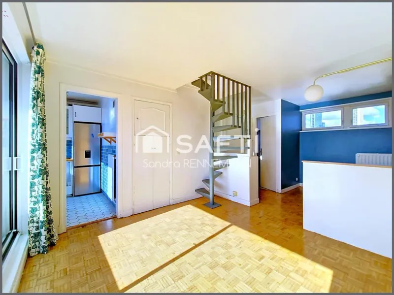 Duplex 2/3 P calme, lumineux, vue dégagée, balcon. - Photo 3