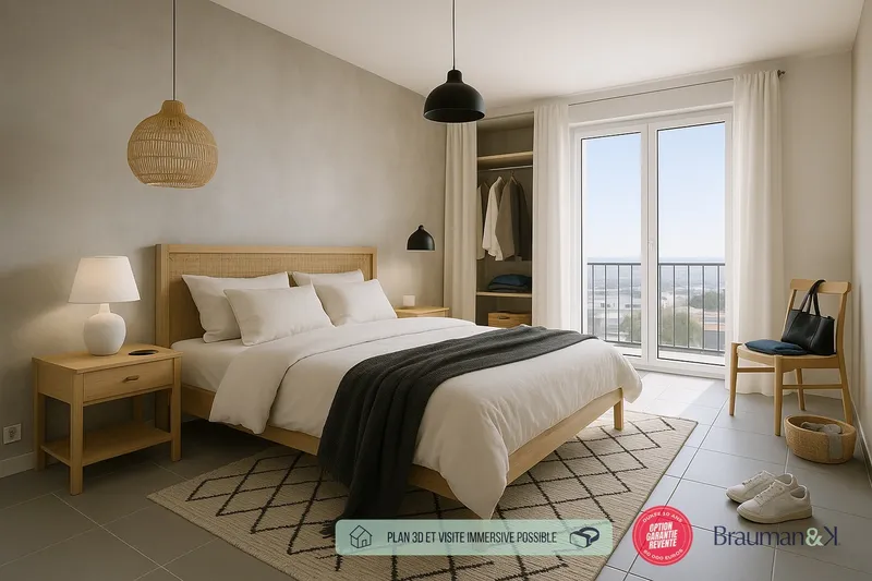 3 pièces de 63 m² avec terrasse de 8 m² - Photo 2