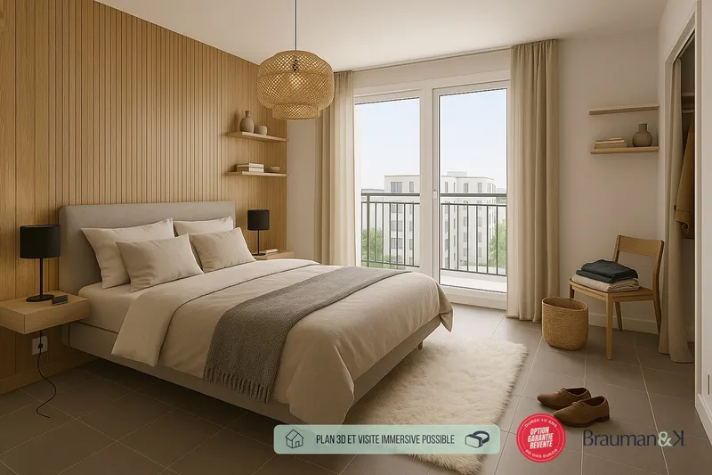 3 pièces de 56 m² avec terrasse de 5 m² et parking - Photo 2