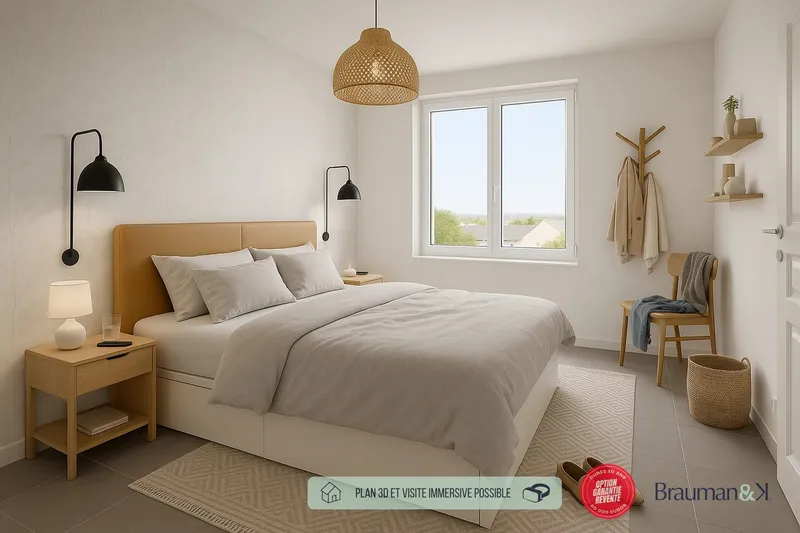 Appartement T4 de 71 m² avec jardin de 57 m² et parking - Photo 3