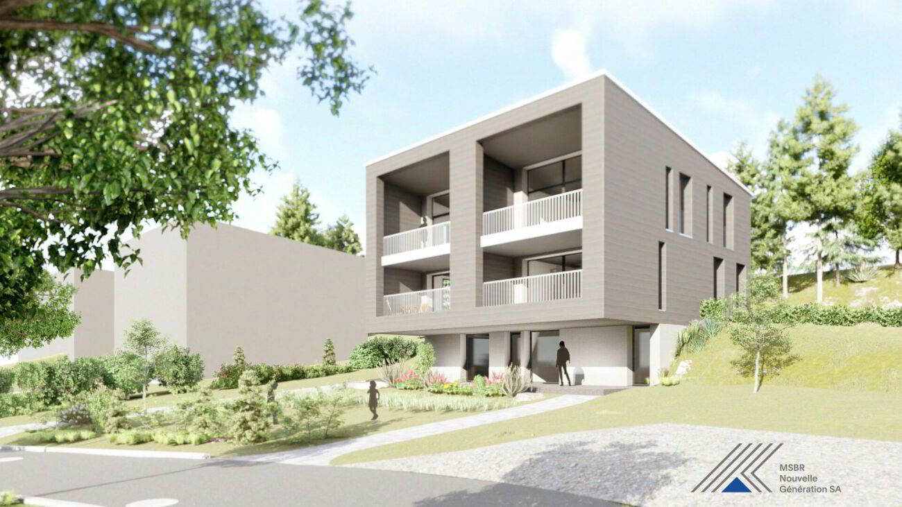 Deux villas mitoyennes Minergie à construire