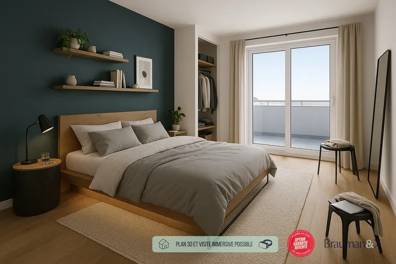 Appartement T3 de 66 m² avec terrasse de 7 m² - Photo 2
