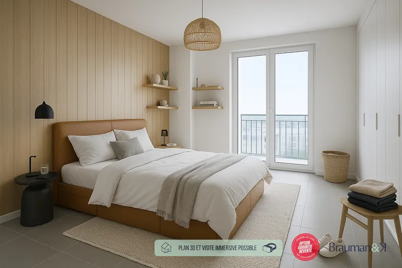 Appartement T3 de 64 m² avec terrasse de 7 m² et parking - Photo 3