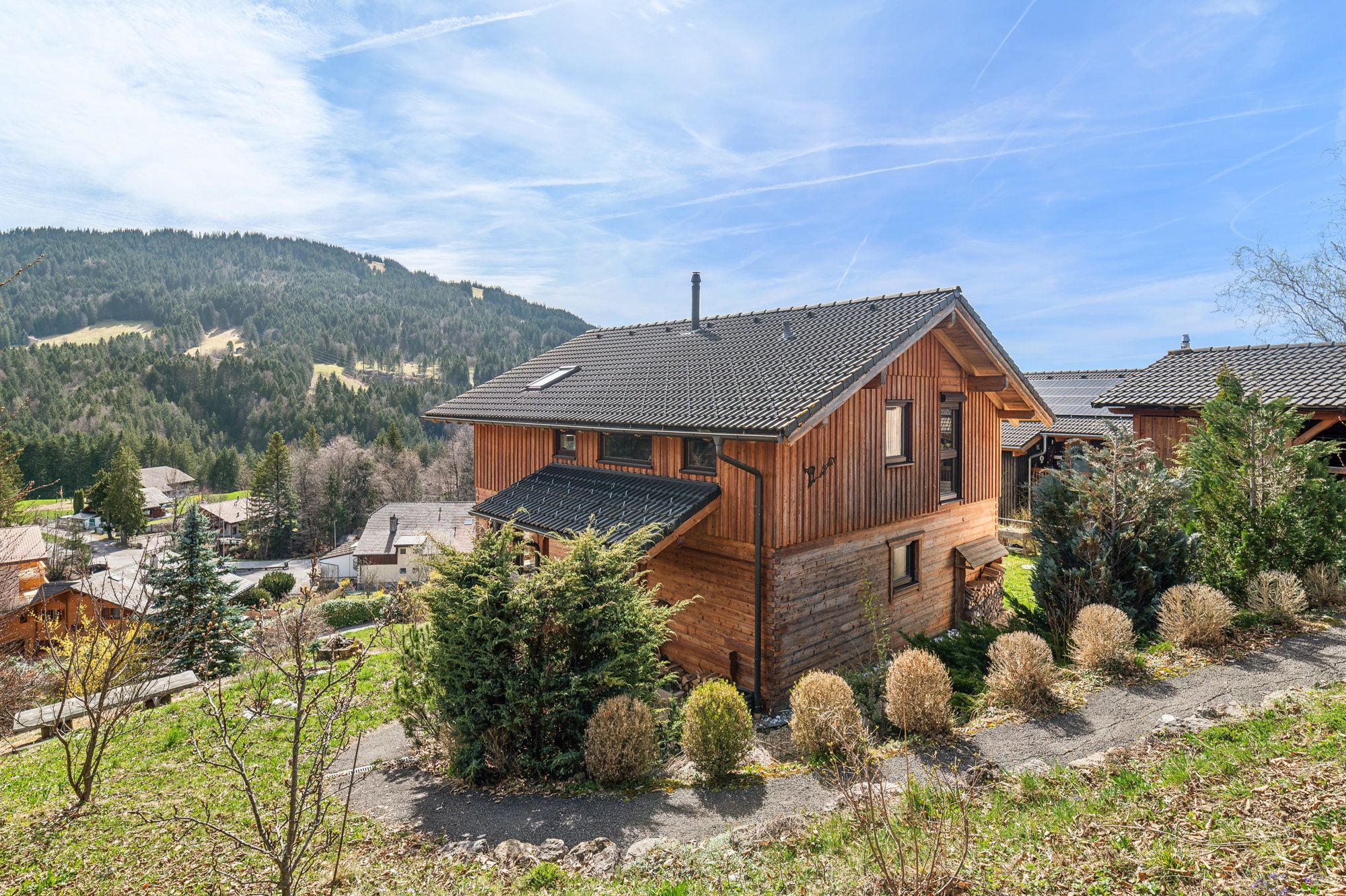 Chalet individuel avec magnifique vue dégagée sur les montagnes