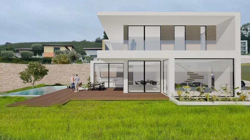 VILLA CON PROGETTO DI EDIFICAZIONE A SAN PIETRO DI STABIO - Photo 3