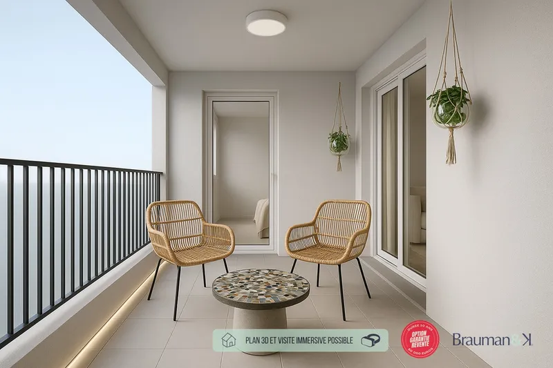 3 pièces de 69 m² avec terrasse de 6 m² et parking - Photo 5