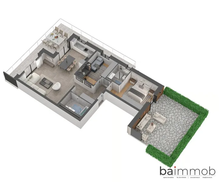 Magnifique appartement de 3,5 pièces avec terrasse et jardin privatif à Crans-Montana ! - Photo 3