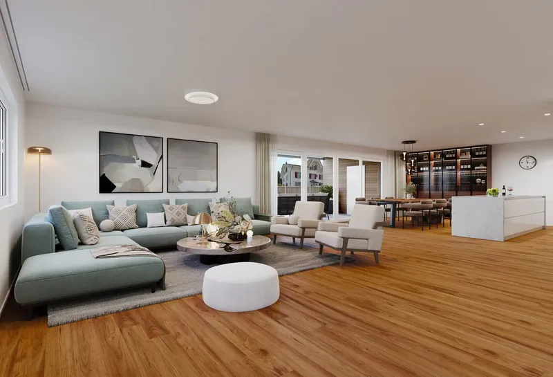 4.5 Zim-Wohnung (D) im 1.OG, 144m² Netto-Wohnfläche und 29m² Balkon - Photo 5