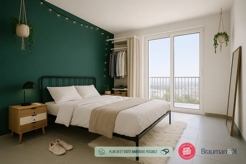 3 pièces de 63 m² avec terrasse de 8 m² - Photo 3