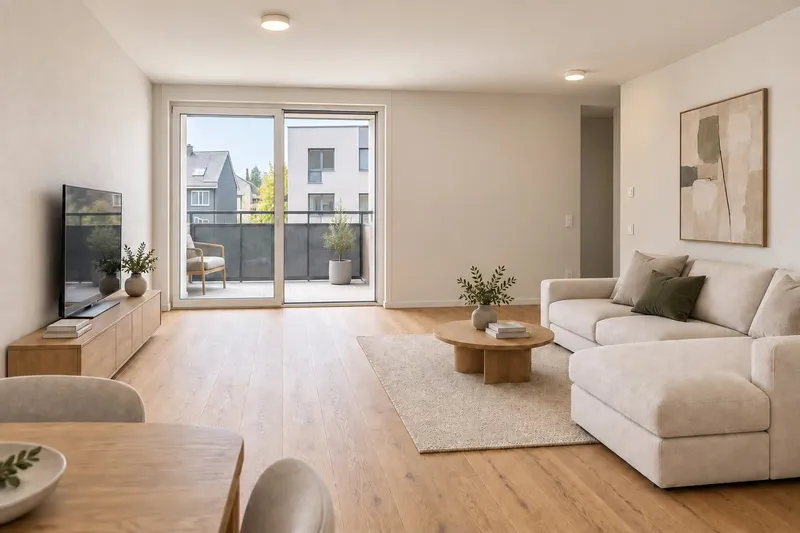 Schlüsselfertige 3.5-Zimmer-Neubauwohnung mit 12 m² Balkon - Photo 2