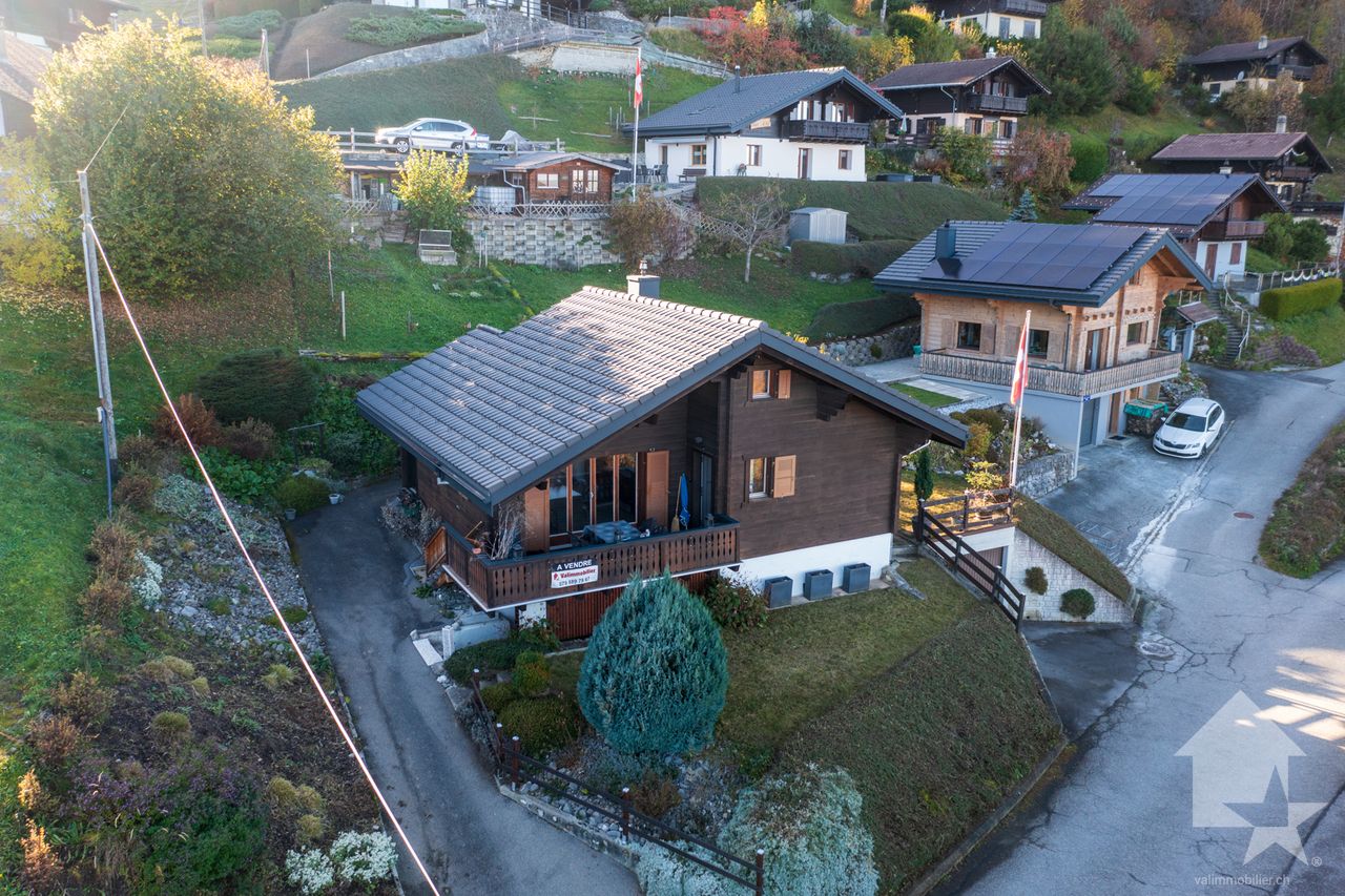 Torgon, joli chalet rénové avec box et vue sur le lac et la plaine