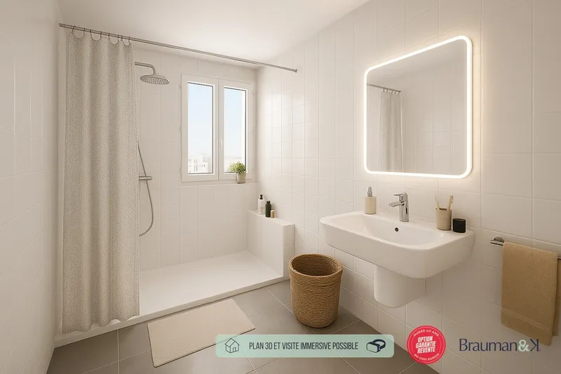 T3 neuf de 64 m² avec terrasse de 4 m² et parking - Photo 4