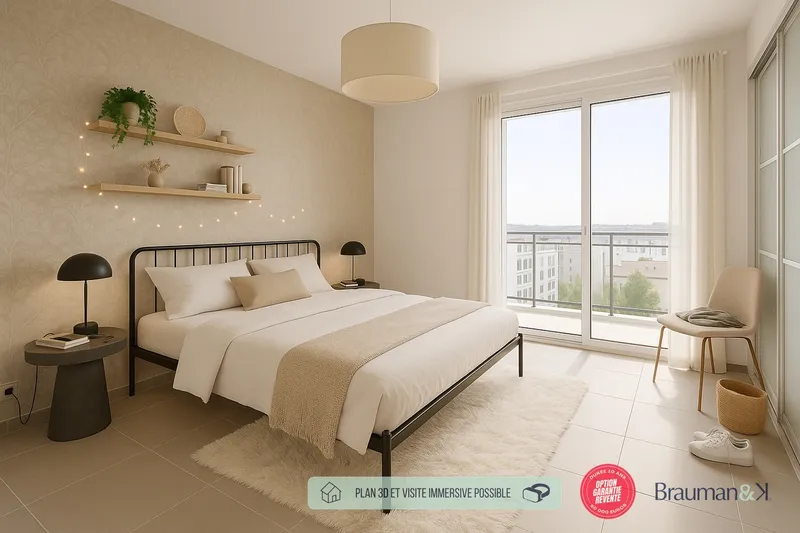 T4 neuf de 86 m² avec terrasse de 52 m² et parking - Photo 2