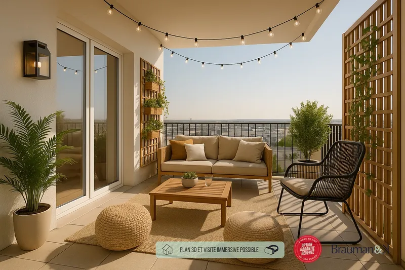 3 pièces de 45 m² avec terrasse de 7 m² et parking - Photo 5
