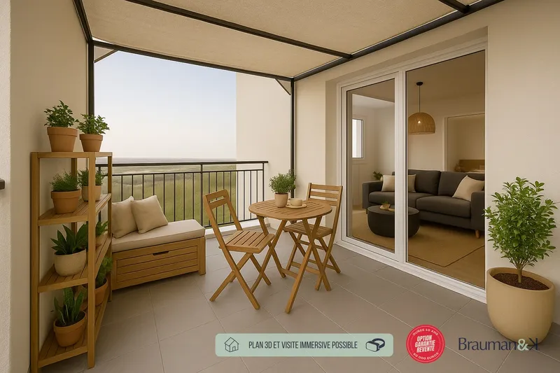 T3 neuf de 62 m² avec terrasse de 8 m² et parking - Photo 5