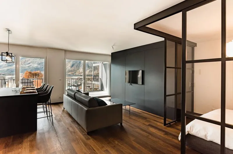 À vendre à Saxon - Splendide appartement meublé 2.5p avec balcon, immeuble récent et moderne - Photo 4