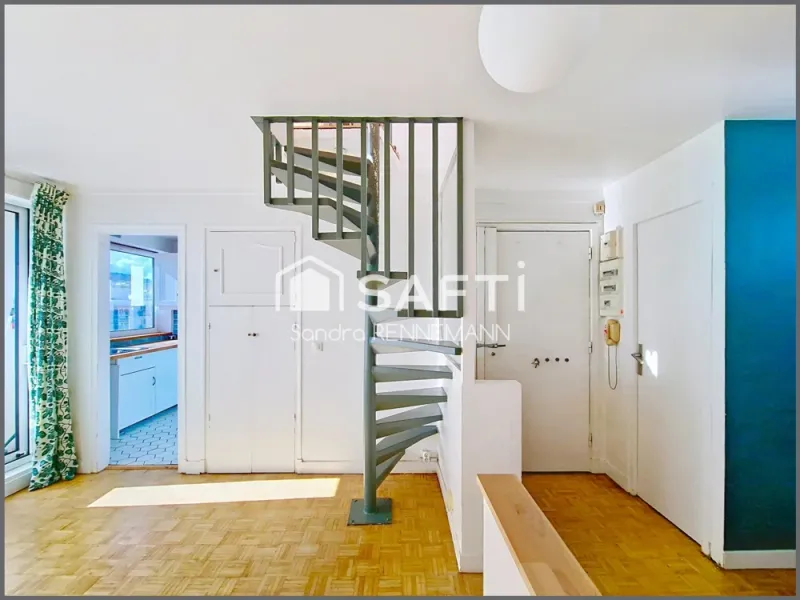 Duplex 2/3 P calme, lumineux, vue dégagée, balcon. - Photo 2