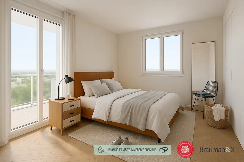 T3 neuf de 63 m² avec terrasse de 8 m² et parking - Photo 2