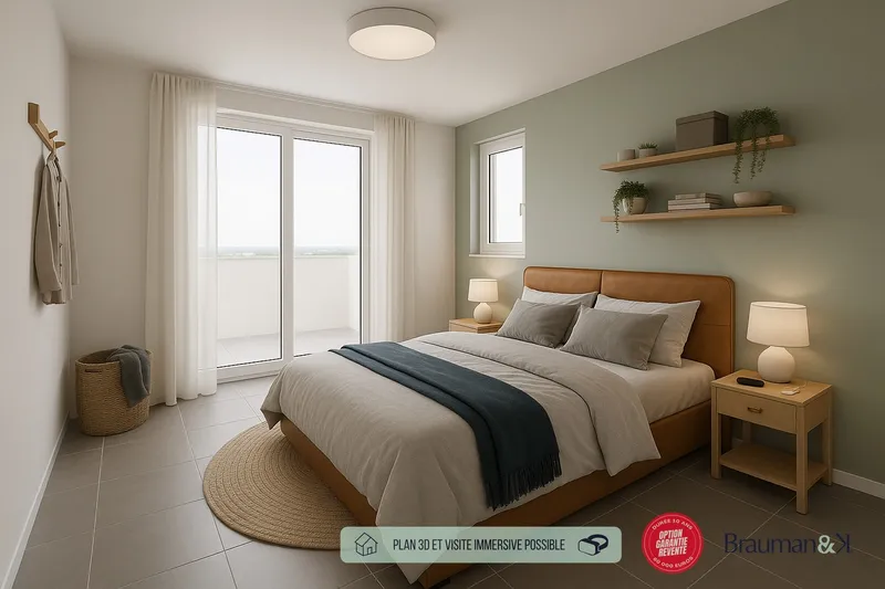 Appartement T3 de 68 m² avec jardin de 13 m² et 2 parkings - Photo 2