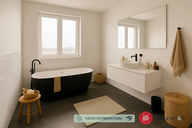 T2 neuf de 42 m² avec terrasse de 10 m² et parking - Photo 3