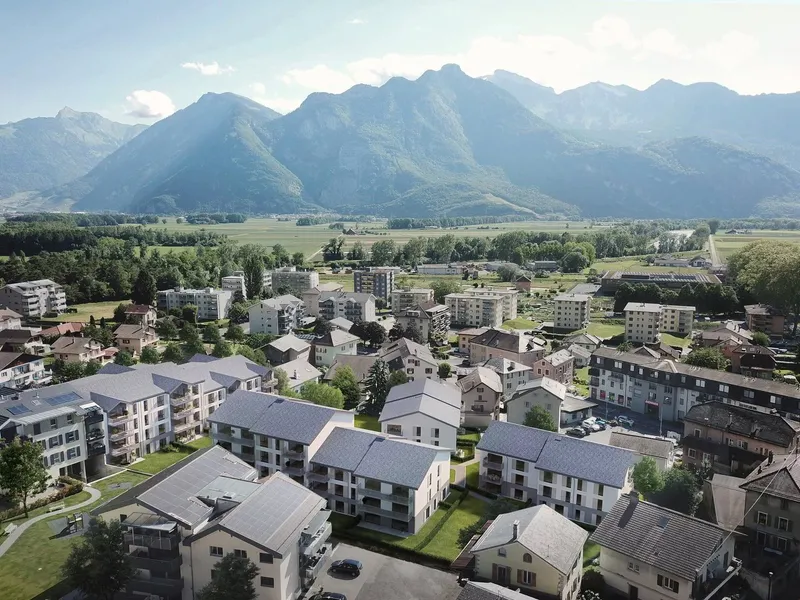 Vouvry - Appartement de 3.5 pièces - Résidence le Bourg - Lot B1.34 - Attique - Photo 2