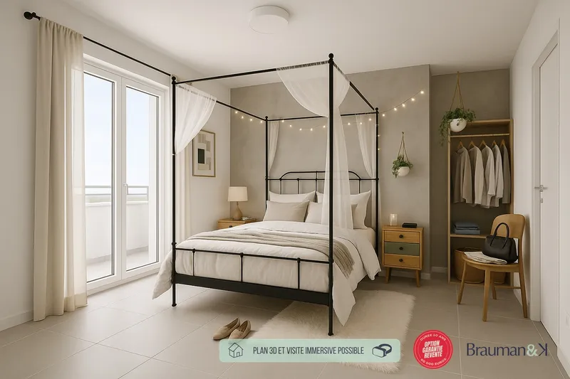 3 pièces de 66 m² avec terrasse de 14 m² et parking - Photo 3