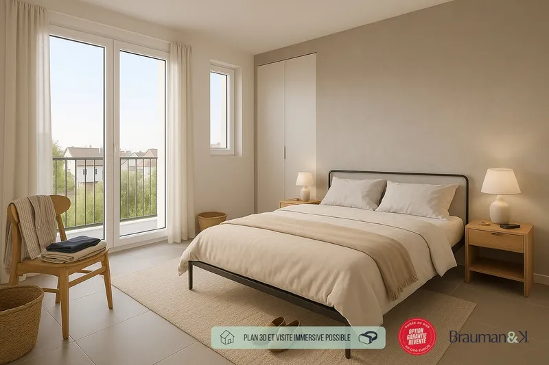 T4 neuf de 90 m² avec terrasse de 30 m² et parking - Photo 2