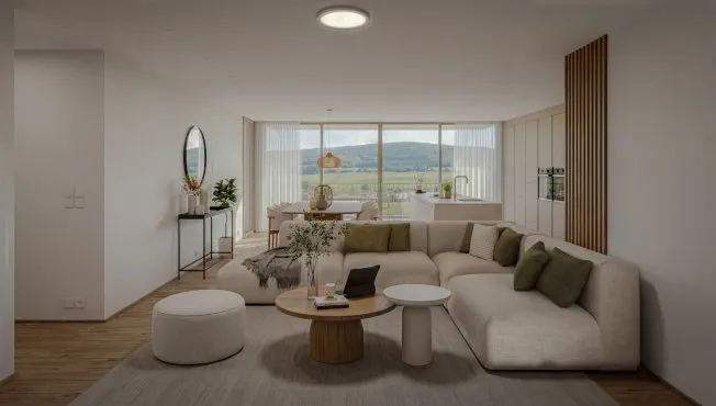4.5-Zimmer-Terrassenwohnung mit 52 m² Loggia und 12m² Rasenfläche in Erlinsbach kaufen - Photo 3