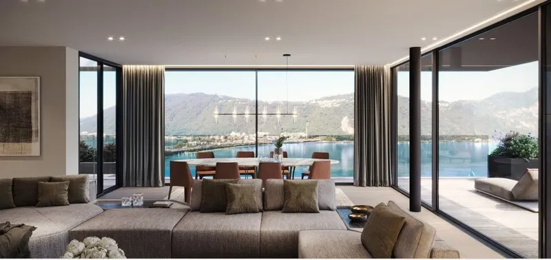 Splendido attico con meravigliosa vista lago a Bissone - Photo 3