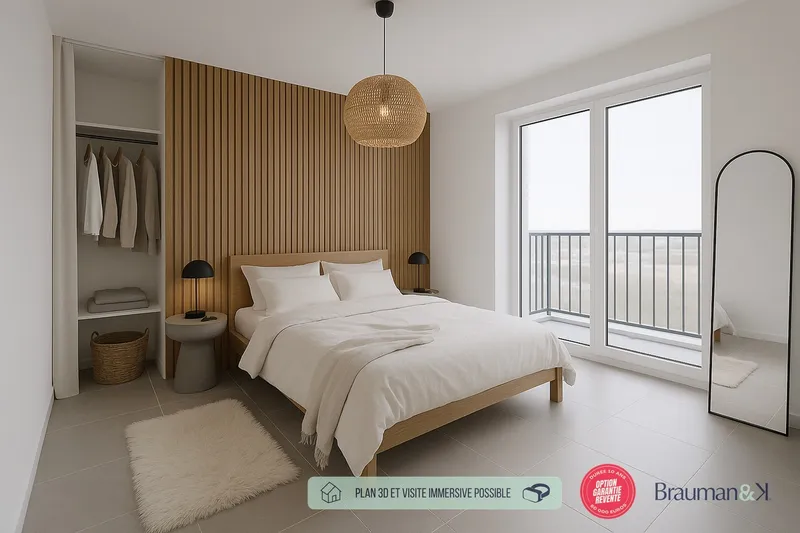 T2 neuf de 43 m² avec terrasse de 3 m² et parking - Photo 2