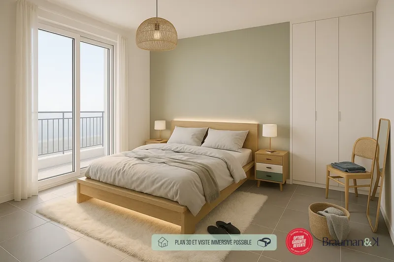 Appartement T2 de 40 m² avec terrasse de 12 m² - Photo 2