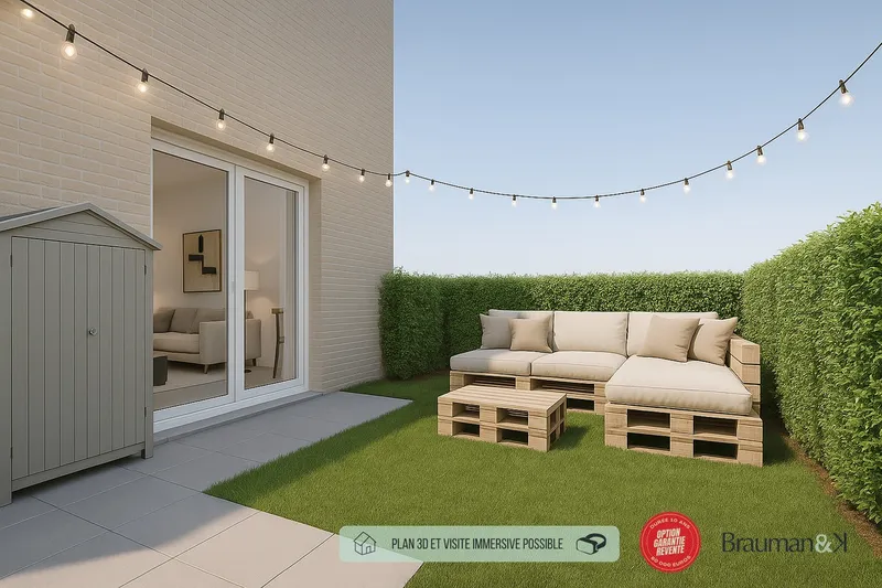 T3 neuf de 61 m² avec terrasse de 5 m² et jardin de 63 m² et 2 parkings - Photo 5