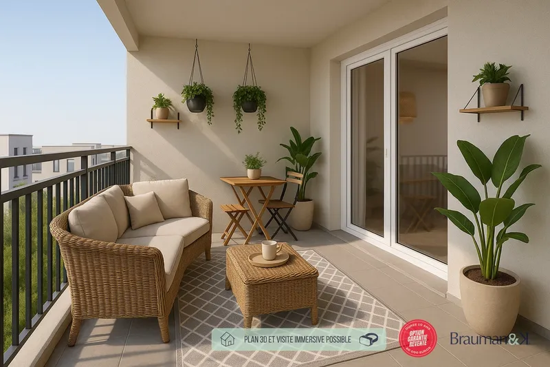 Appartement T3 de 70 m² avec terrasse de 5 m² et 2 parkings - Photo 5