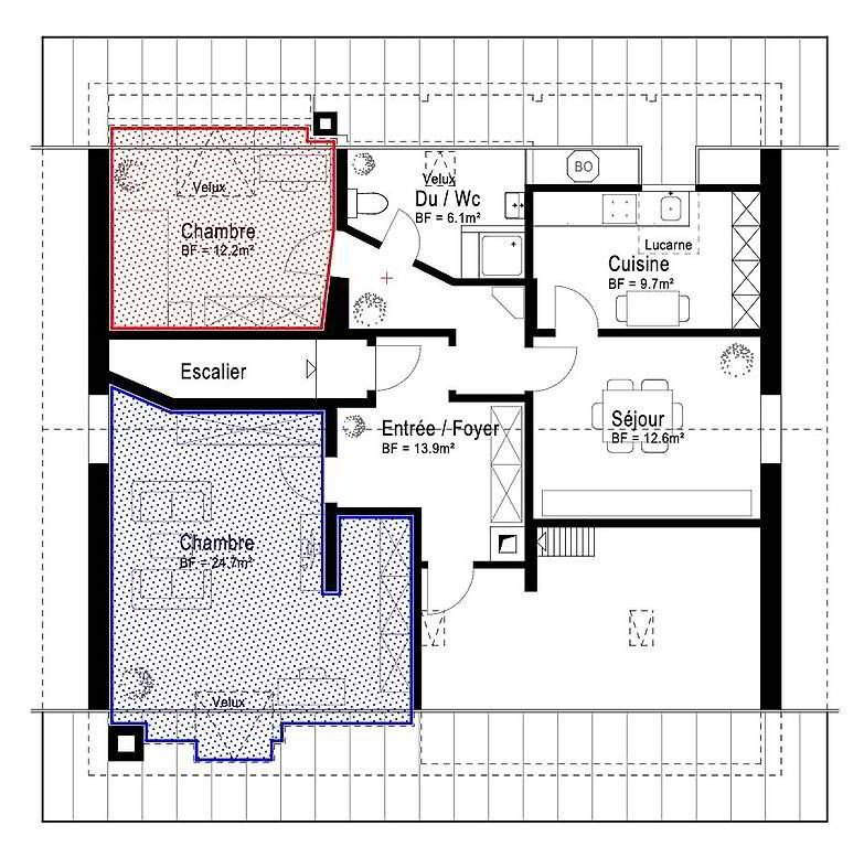 Eine Wohnung mit zwei WG-Zimmer am Murtensee