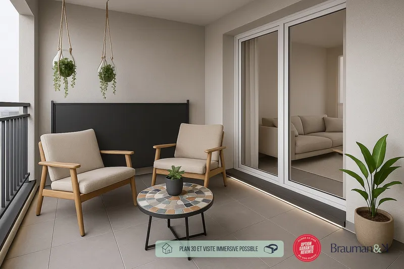T3 neuf de 64 m² avec terrasse de 5 m² - Photo 5