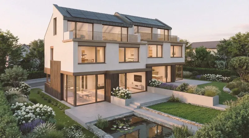 6.5-Zimmer Doppelhaus mit Garten und Alpenblick in Wettswil - Photo 2