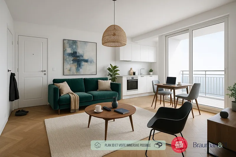 Appartement à vendre, 3 pièces, 65 m², Saint Etienne Du Rouvray