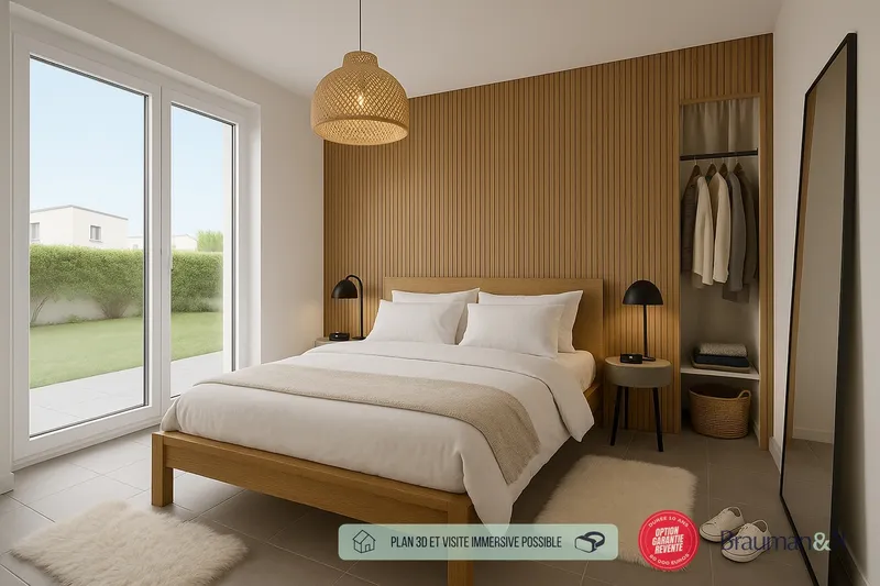 Appartement T4 de 71 m² avec jardin de 57 m² et parking - Photo 4