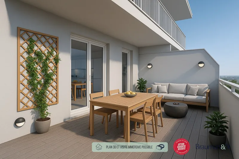 2 PIÈCES de 43m² + EXT(s) de 7m² - Photo 4