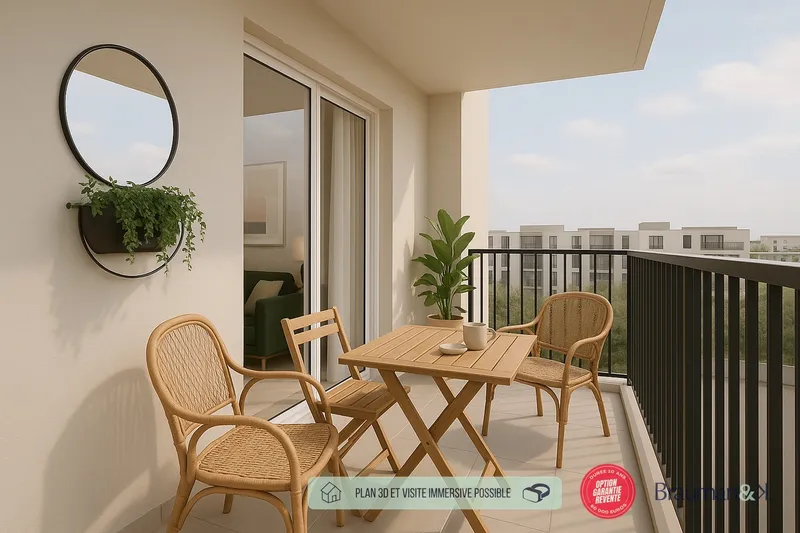 Appartement T3 de 66 m² avec terrasse de 6 m² et 2 parkings - Photo 5