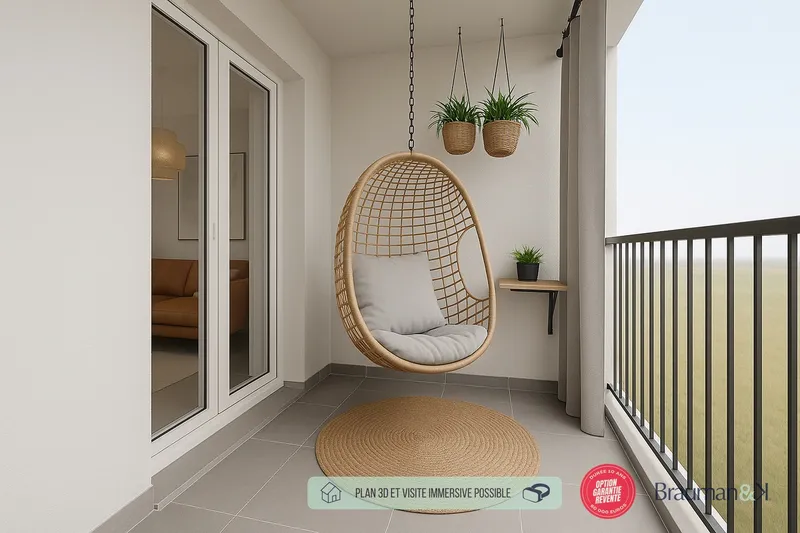 1 PIÈCES de 35m² + EXT(s) de 1m² - Photo 3