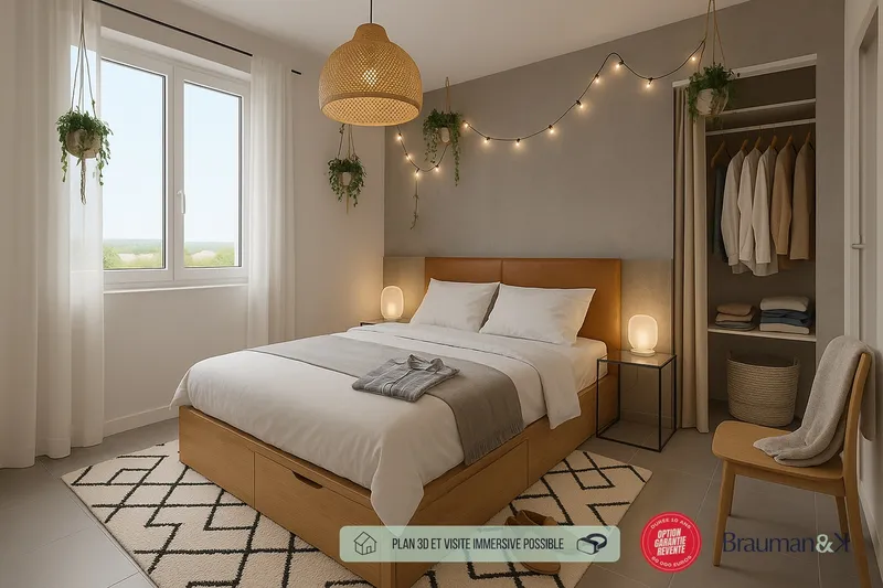 Appartement T4 de 71 m² avec jardin de 57 m² et parking - Photo 2